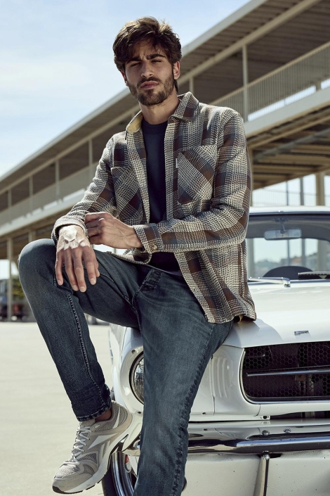 Cast Iron long sleeve shirt heavy check